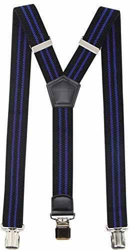 Premium Men's Y-back Suspenders Stretch Perfect 1.5  Width F