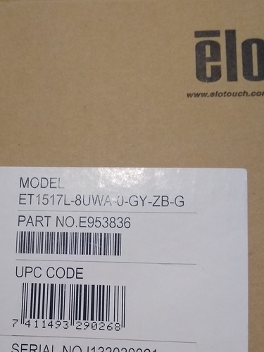 Monitor Elo Touch Et1517l