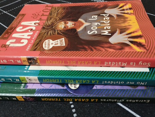 Lote X 3 R. L. Stine: La Casa Del Terror. Montena. Olivos. (Usado)