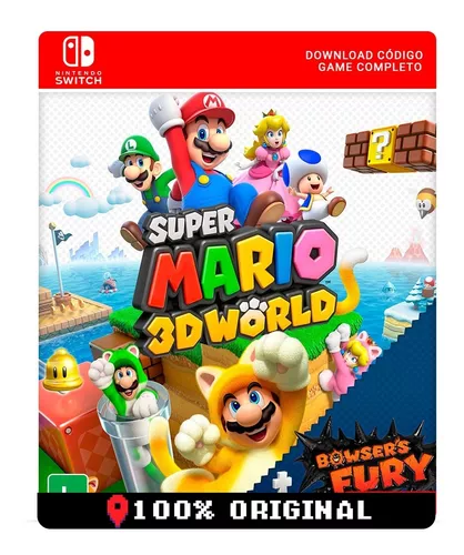 Jogo Super Mario 3D World + Bowsers Fury - Nintendo Switch