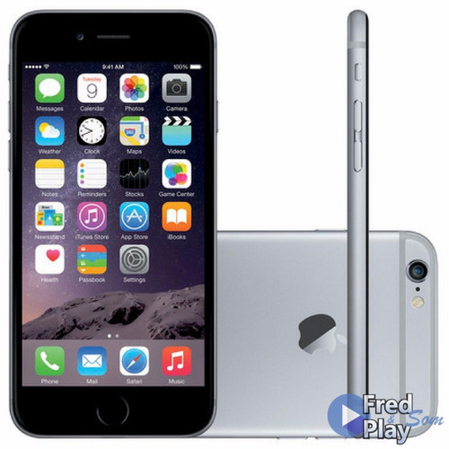 iPhone 6 Apple 32 Gb Novo Original Cinza 1 Ano De Garantia