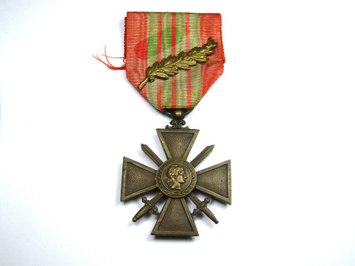 Condecoración Segunda Guerra Mundial Croix De La Guerre 