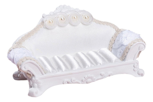 1:12 Casa De Muñecas Sofá De Lujo Miniatura Respaldo