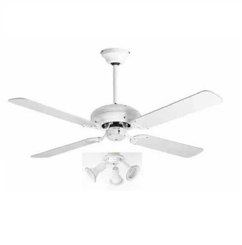 Ventilador De Techo Spar Sp 52wt Blanco Con Luz Selectogar