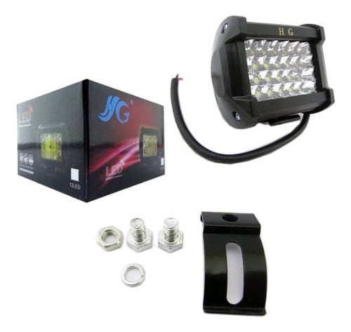 Faro Foco Neblinero 24 Led 72 Watt 7600 Lumenes Para Autos