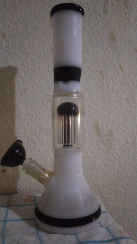 Bong Con Doble Filtro, Percolador Y Filtro De Hielo