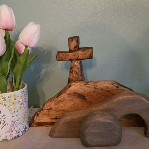 Escena De Resurrección De Pascua Adornament Tumba Vacía