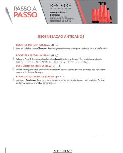 Máscara Restauradora Aneethun Restore System 250g