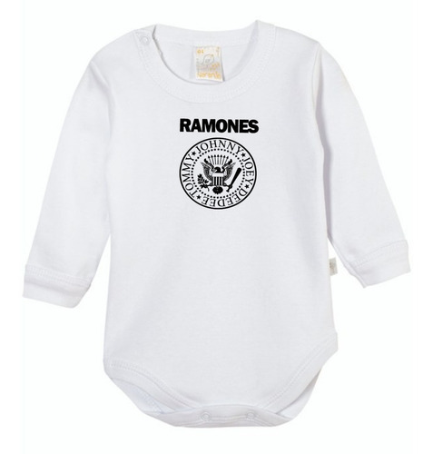 Body Naranjo Estampado Bebé Punk Rock Ramones Sex Pistols