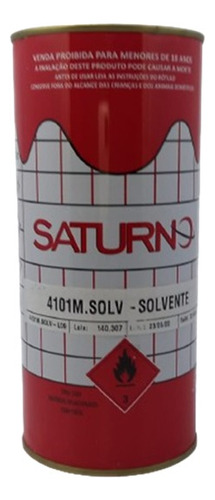 Solvente Vinilico Fosco 4101m 900ml Saturno