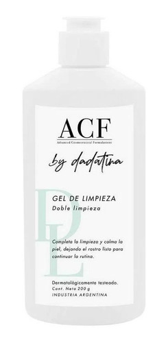 Gel De Limpieza Facial Acf By Dadatina Doble Limpieza 200 Ml