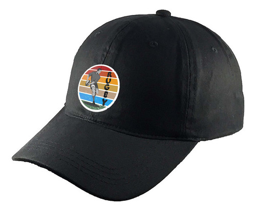 Gorra Clasica Algodón Negra Rugby R87