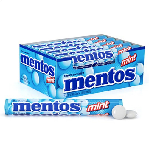 Caramelos Mentos Sabor Menta Display - Mejor Precio