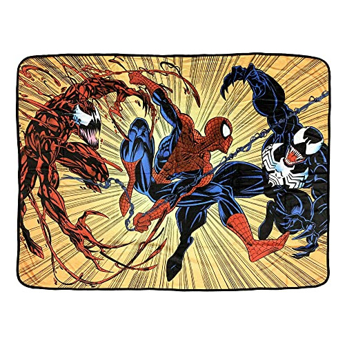 Spider-man Maximum Carnage And Venom - Manta De Forro P...