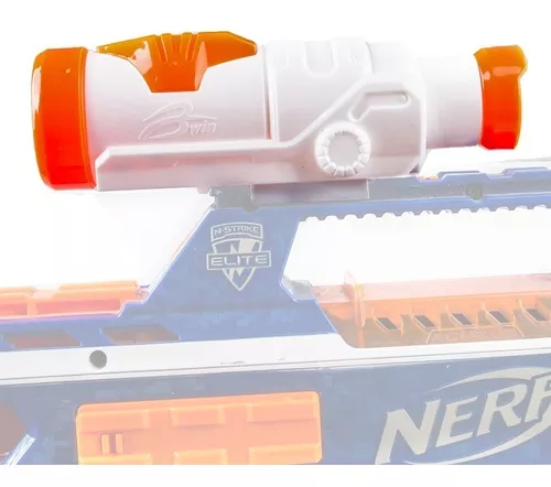 Arma Brinquedo Pistola Nerf + Pulseira + Scope + 30 Dardos