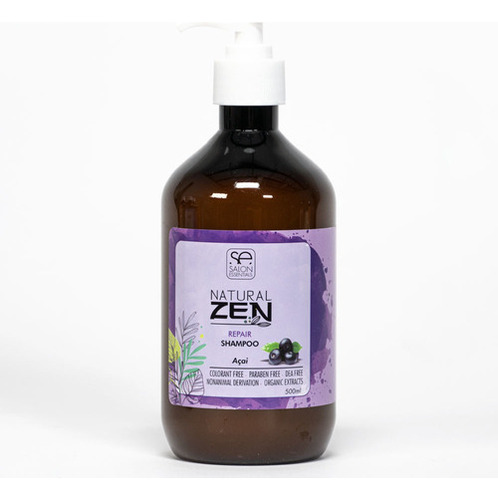 Shampoo Reparador Salon Essentials Natural Zen X500ml