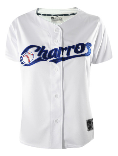 Jersey New Era Charros Jalisco Beisbol Lmb 25 Home Dama