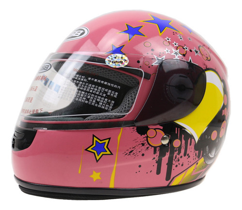 Casco Infantil Star Pattern Para Motocicletas Go-karts