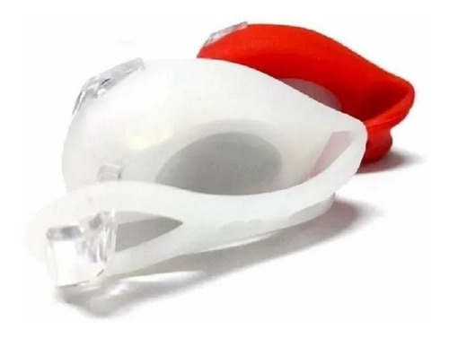 Imagen 3 de 6 de Kit 2 Luces Bici Bicicleta Silicona Led Blanca + Roja Pilas