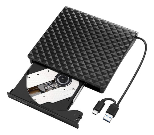 Unidad De Dvd Externa Usb 3.0 Dvd/cd/-rw Quemador Lector