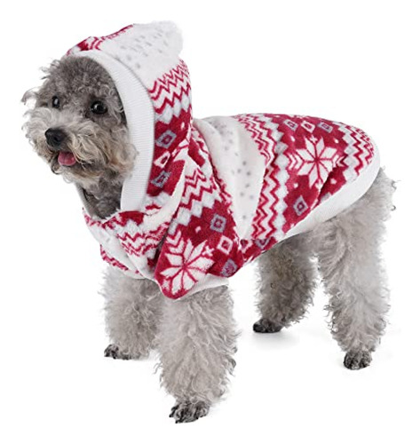 Ropa Navideña Para Perros Filhome Chaqueta Polar De Navidad