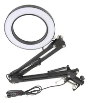Comprar Lupa Con Lupa Led De Escritorio Ajustable, 10 Aumentos, Con