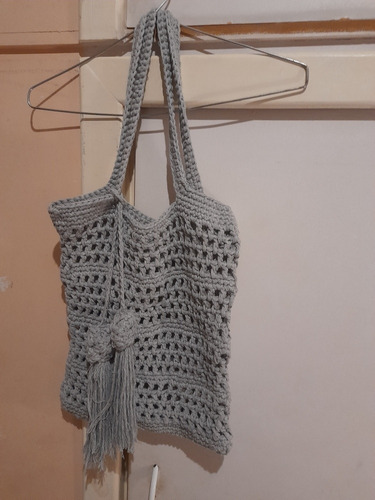 Imagen 9 de 9 de Bolsa De Red Hilo Crochet / Bolso Playero / Artesanal