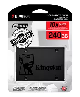 Disco Sólido Interno Kingston Sa400s37/240g 240gb Negro