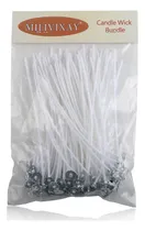 Comprar Mechas Para Vela De Algodon Preenceradas 100 Pzas De 20 Cm