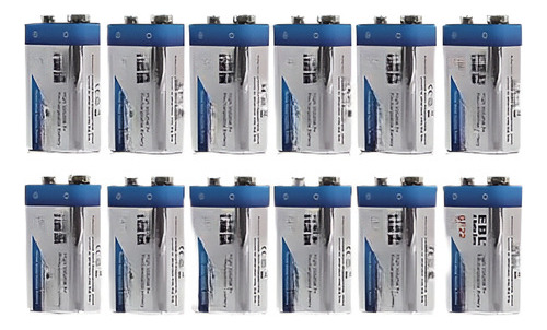 12pack Ebl 280mah 9v 9v 6f22 Batería Ni-mh Níquel Hidruro Re