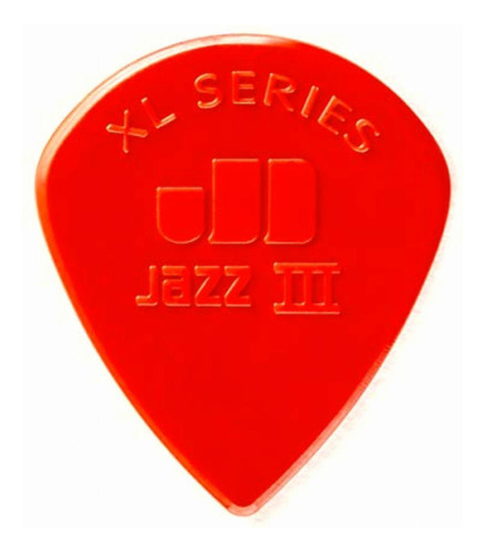 Dunlop 47rxln Jazz Iii Xl Nylon Guitar Picks, 24-pack