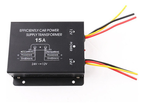 Convertidor De Voltaje Transformador De 24v A 12v 15a