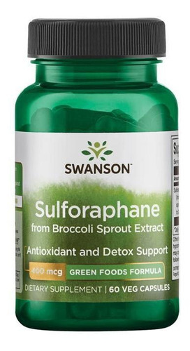 Sulforaphane From Broccoli Sprout Extract 60 Caps 400 Mcgsw