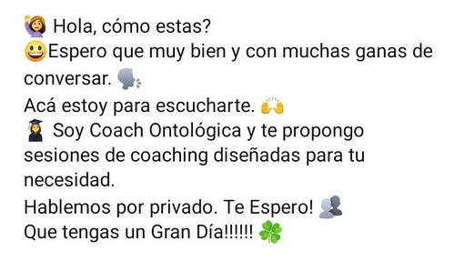 Sesiones De Coaching Ontológico Profesional