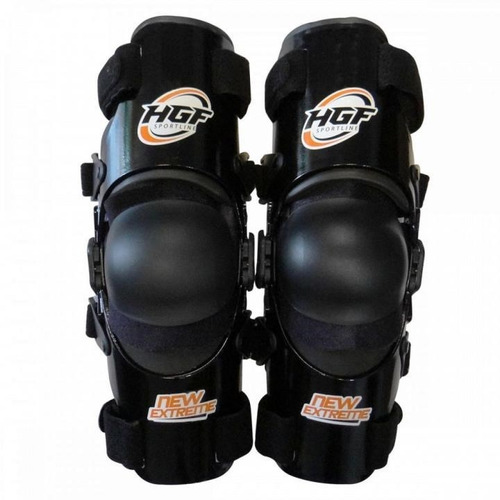 Imagem 2 de 2 de Protetor De Joelhos Joelheira Hgf - New Extreme - Preto