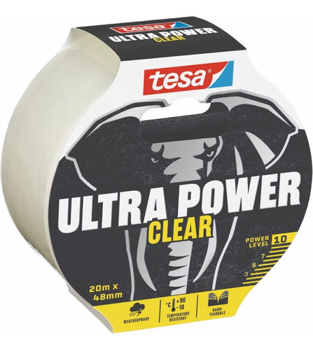 Tesa® Cinta De Reparación Ultra Power Invisible20mx48mm