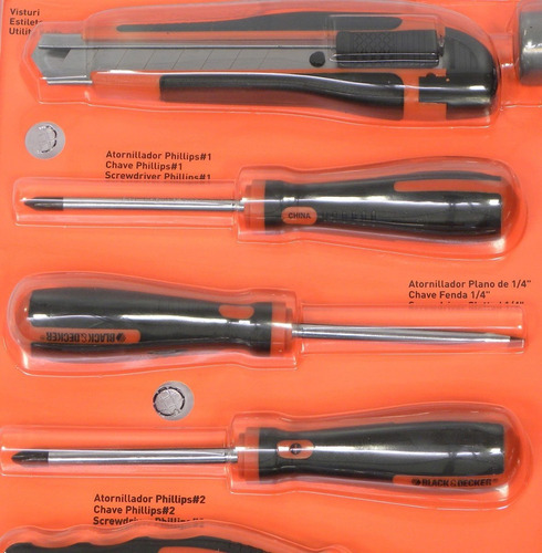 Juego Set Kit Herramientas Blackdecker 7 Piezas Hdt51-909