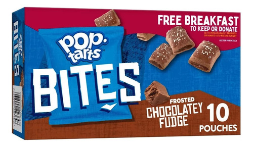 Poptarts Baked Pastry Bites Frostedchocolate Fudge 400g 10pz