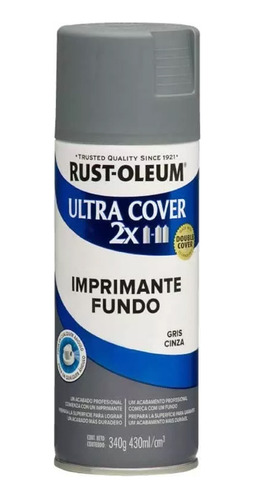 Pintura Aerosol Imprimante Multiuso Plastico Gris Rust Oleum