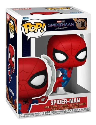 Figura De Accion Spider-man (tom Holland) No Way Home 1160 Escena Final Con Traje Version Comic Funko Pop