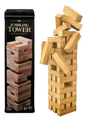 Jenga Juego De Mesa Apilable De Madera Jumbling Tower 48pzas