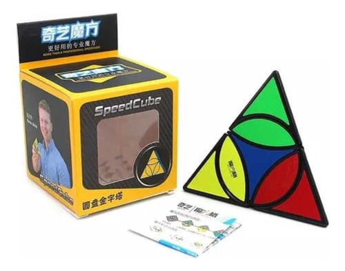 Cubo Rubik Qiyi Coin Tetraedro Piraminx Speedcube Black