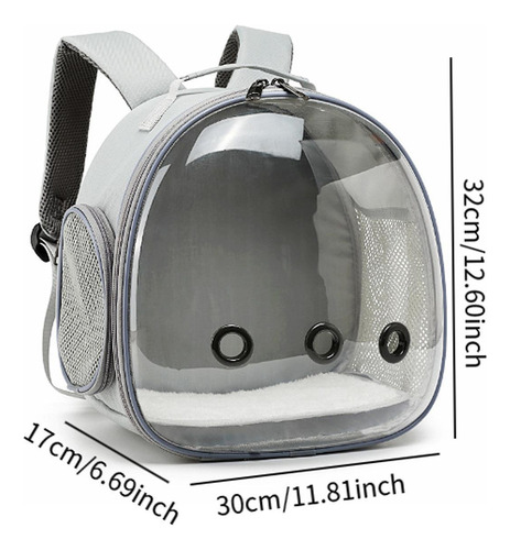 Mochila Para Gatos, Jaula Para Pájaros, Amplias Rejillas
