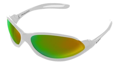 Óculos de sol SPY 39 Open Standard armação de náilon cor branco, lente camaleão de polímero clássica, haste branco de náilon