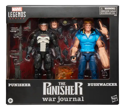 Hasbro Marvel Legends Series Punisher Y Bushwacker Nuevo