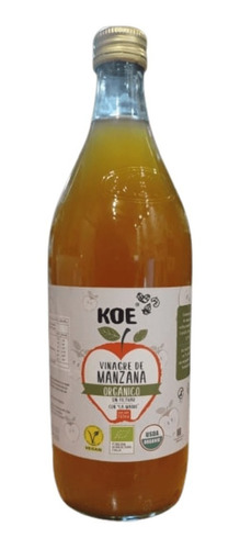 Vinagre De Manzana Orgánico Koe 1ltro