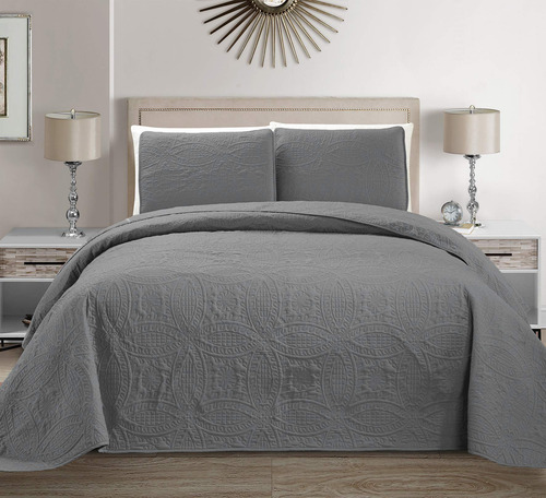 Colcha Cubrecama Con Relieve Fancy Collection Over Size