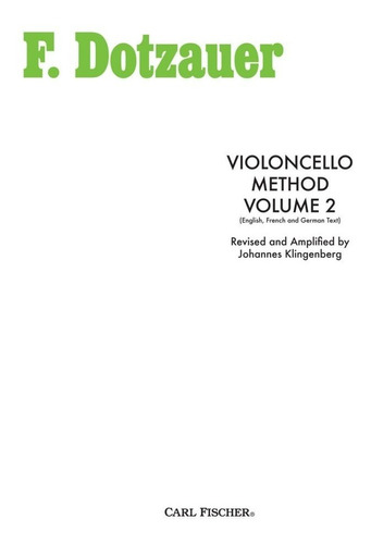 Método Violoncello  F. Dotzauer Vol.2 (ingles) Carl Fischer