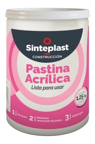 Pastina Acrilica Lista Para Usar Colores Sinteplast 1,25 Kg