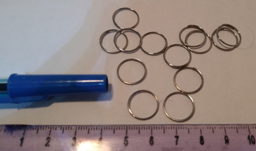 Imagem 5 de 5 de 1000 Argolas Em Aço Inox Para Montagem De Lustres 12mm